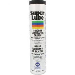Synco Chemical - 14.1 oz Cartridge Silicone General Purpose Grease - Translucent White, Food Grade, 500°F Max Temp, NLGIG 2, - Exact Tooling