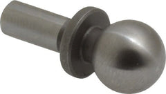 Gibraltar - 3/8" Ball Diam, 3/16" Shank Diam, Steel Inspection Tooling Ball - Slip-Fit Shank, 3/4" Ball Center to Shank Bottom, 0.3" Ball Center to Shoulder Bottom, with Shoulder - Exact Tooling