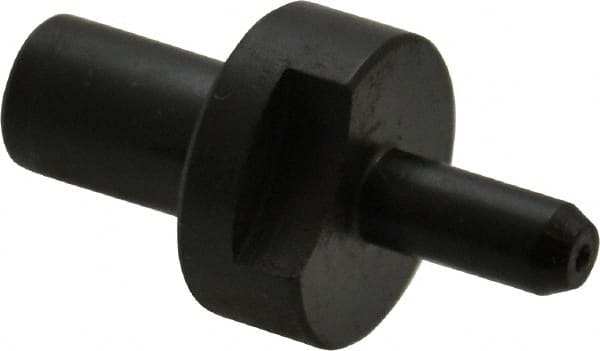 Gibraltar - 0.187" Nose Diam, 7/16" Nose Length, 5/8" Collar Diam, Slip Fit Round Straight Locating Pin - Low Carbon Steel, 5/16" Tail Diam, 1-3/16" OAL, +0.0000" Tolerance - Exact Tooling