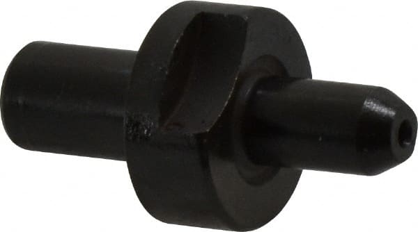 Gibraltar - 0.2495" Nose Diam, 7/16" Nose Length, 5/8" Collar Diam, Slip Fit Round Straight Locating Pin - Low Carbon Steel, 5/16" Tail Diam, 1-3/16" OAL, +0.0000" Tolerance - Exact Tooling