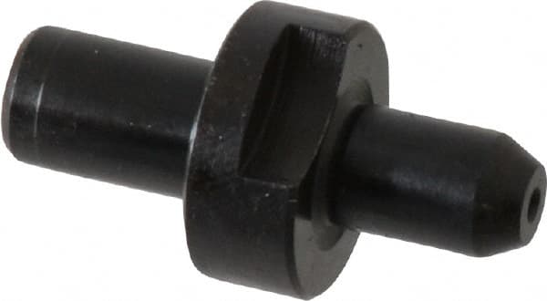 Gibraltar - 0.2808" Nose Diam, 7/16" Nose Length, 5/8" Collar Diam, Slip Fit Round Straight Locating Pin - Low Carbon Steel, 5/16" Tail Diam, 1-3/16" OAL, +0.0000" Tolerance - Exact Tooling