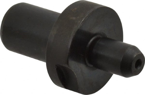 Gibraltar - 0.3115" Nose Diam, 1/2" Nose Length, 7/8" Collar Diam, Slip Fit Round Straight Locating Pin - Low Carbon Steel, 1/2" Tail Diam, 1-1/2" OAL, +0.0000" Tolerance - Exact Tooling