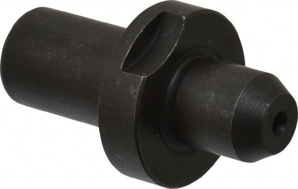 Gibraltar - 0.4365" Nose Diam, 1/2" Nose Length, 7/8" Collar Diam, Slip Fit Round Straight Locating Pin - Low Carbon Steel, 1/2" Tail Diam, 1-1/2" OAL, +0.0000" Tolerance - Exact Tooling