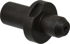 Gibraltar - 0.4365" Nose Diam, 1/2" Nose Length, 7/8" Collar Diam, Slip Fit Round Straight Locating Pin - Low Carbon Steel, 1/2" Tail Diam, 1-1/2" OAL, +0.0000" Tolerance - Exact Tooling