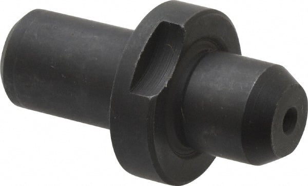 Gibraltar - 0.499" Nose Diam, 1/2" Nose Length, 7/8" Collar Diam, Slip Fit Round Straight Locating Pin - Low Carbon Steel, 1/2" Tail Diam, 1-1/2" OAL, +0.0000" Tolerance - Exact Tooling