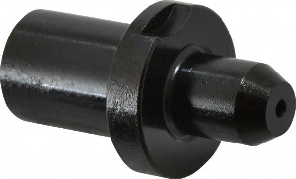 Gibraltar - 0.5293" Nose Diam, 11/16" Nose Length, 1-1/8" Collar Diam, Slip Fit Round Straight Locating Pin - Low Carbon Steel, 3/4" Tail Diam, 1-15/16" OAL, +0.0000" Tolerance - Exact Tooling