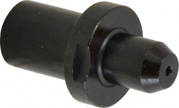 Gibraltar - 0.5605" Nose Diam, 11/16" Nose Length, 1-1/8" Collar Diam, Slip Fit Round Straight Locating Pin - Low Carbon Steel, 3/4" Tail Diam, 1-15/16" OAL, +0.0000" Tolerance - Exact Tooling