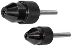 Knurlcraft - R8, 1/32 to 1/2" Capacity, Integral Shank Drill Chuck - Keyless, Taper Shank - Exact Tooling