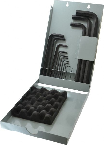 Eklind - 14 Piece Fold-Up Hex Key Set - Exact Tooling
