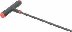Eklind - 1/4" Hex, T-Handle Cushion Grip, Ball End Hex Key - Exact Tooling