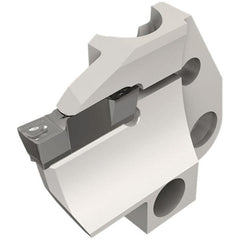Iscar - 5mm Groove Width, 20mm Max Depth of Cut, Right Hand Cut, HFPAD Indexable Grooving Blade - HFPR/L Insert Style, Series Modular Grip - Exact Tooling