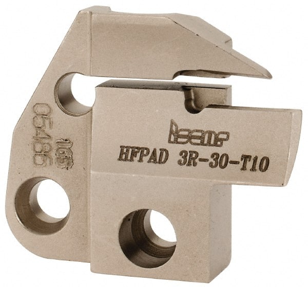 Iscar - 3mm Groove Width, 10mm Max Depth of Cut, Right Hand Cut, HFPAD Indexable Grooving Blade - GRIP, HGN-C, HGN-J, HGN-UT, HGPL Insert Style, Series Modular Grip - Exact Tooling