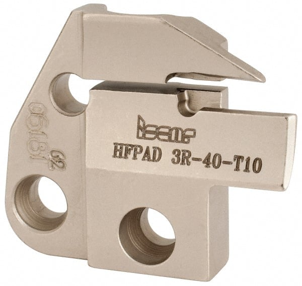 Iscar - 3mm Groove Width, 10mm Max Depth of Cut, Right Hand Cut, HFPAD Indexable Grooving Blade - GRIP, HGN-C, HGN-J, HGN-UT, HGPL Insert Style, Series Modular Grip - Exact Tooling