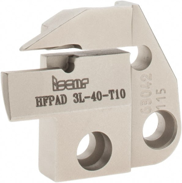 Iscar - 3mm Groove Width, 10mm Max Depth of Cut, Left Hand Cut, HFPAD Indexable Grooving Blade - GRIP, HGN-C, HGN-J, HGN-UT, HGPL Insert Style, Series Modular Grip - Exact Tooling