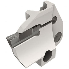 Iscar - 4mm Groove Width, 10mm Max Depth of Cut, Left Hand Cut, HFPAD Indexable Grooving Blade - DGN/DGNC/DGNM-C, DGNM-J/JS/JT, DGN-UT/UA, GRIP, HFPR/L, HGPL Insert Style, Series Modular Grip - Exact Tooling