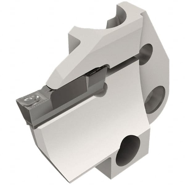 Iscar - 4mm Groove Width, 14mm Max Depth of Cut, Left Hand Cut, HFPAD Indexable Grooving Blade - DGN/DGNC/DGNM-C, DGNM-J/JS/JT, DGN-UT/UA, GRIP, HFPR/L, HGPL Insert Style, Series Modular Grip - Exact Tooling