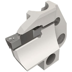 Iscar - 5mm Groove Width, 20mm Max Depth of Cut, Left Hand Cut, HFPAD Indexable Grooving Blade - HFPR/L Insert Style, Series Modular Grip - Exact Tooling