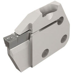 Iscar - Left Hand Cut, 6.35mm Insert Width, Cutoff & Grooving Support Blade for Indexables - 12mm Max Depth of Cut, 6mm Head Projection - Exact Tooling