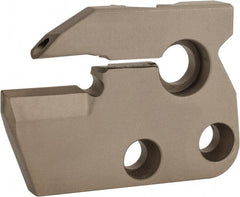 Iscar - Right Hand Cut, 6.35mm Insert Width, Cutoff & Grooving Support Blade for Indexables - 22mm Max Depth of Cut, 6mm Head Projection - Exact Tooling