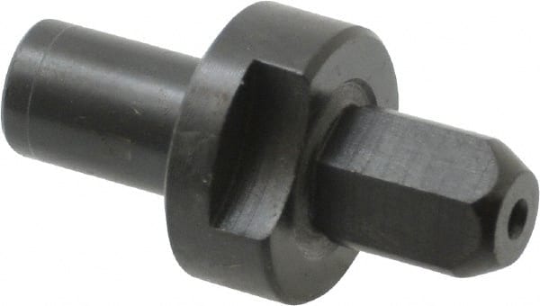 Gibraltar - 0.312" Nose Diam, 7/16" Nose Length, 5/8" Collar Diam, Slip Fit Diamond Straight Locating Pin - Low Carbon Steel, 5/16" Tail Diam, 1-3/16" OAL, Relieved, +0.0000" Tolerance - Exact Tooling