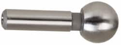 Gibraltar - 1/4" Ball Diam, 1/8" Shank Diam, Steel Inspection Tooling Ball - Slip-Fit Shank, 9/16" Ball Center to Shank Bottom - Exact Tooling