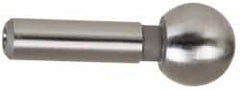 Gibraltar - 1/4" Ball Diam, 1/8" Shank Diam, Steel Inspection Tooling Ball - Slip-Fit Shank, 9/16" Ball Center to Shank Bottom - Exact Tooling