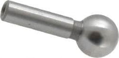 Gibraltar - 1/4" Ball Diam, 1/8" Shank Diam, Steel Inspection Tooling Ball - Press-Fit Shank, 9/16" Ball Center to Shank Bottom - Exact Tooling