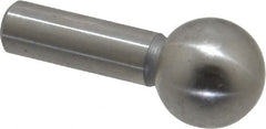 Gibraltar - 3/8" Ball Diam, 3/16" Shank Diam, Steel Inspection Tooling Ball - Slip-Fit Shank, 3/4" Ball Center to Shank Bottom - Exact Tooling