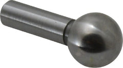 Gibraltar - 3/8" Ball Diam, 3/16" Shank Diam, Steel Inspection Tooling Ball - Press-Fit Shank, 3/4" Ball Center to Shank Bottom - Exact Tooling