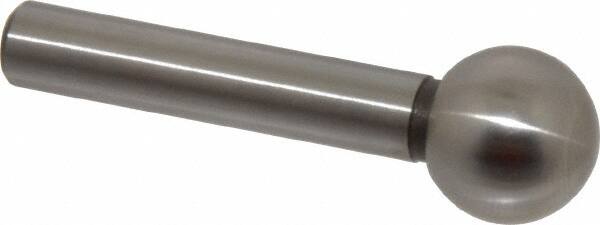 Gibraltar - 1/2" Ball Diam, 1/4" Shank Diam, Steel Inspection Tooling Ball - Slip-Fit Shank, 1-1/2" Ball Center to Shank Bottom - Exact Tooling