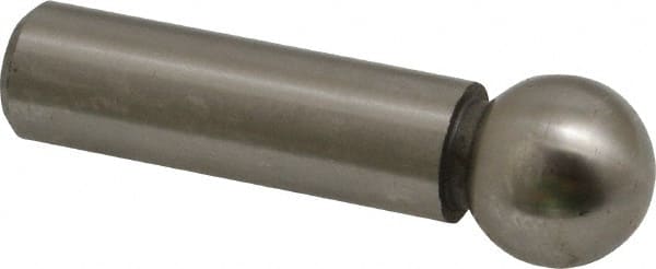 Gibraltar - 1/2" Ball Diam, 3/8" Shank Diam, Steel Inspection Tooling Ball - Slip-Fit Shank, 1-1/2" Ball Center to Shank Bottom - Exact Tooling