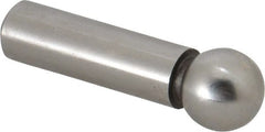 Gibraltar - 1/2" Ball Diam, 3/8" Shank Diam, Steel Inspection Tooling Ball - Press-Fit Shank, 1-1/2" Ball Center to Shank Bottom - Exact Tooling