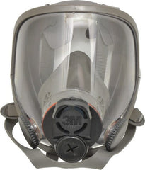 3M - Series 6000DIN, Size M Full Face Respirator - 4-Point Suspension, Bayonet & DIN Connection - Exact Tooling