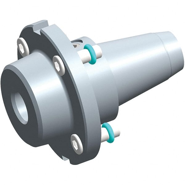 Exsys-Eppinger - PRECI-FLEX Straight Shank with Weldon Flat 3/8" Hole End Mill Holder/Adapter - 3/8" Nose Diam, 16mm Projection, Through Coolant - Exact Tooling