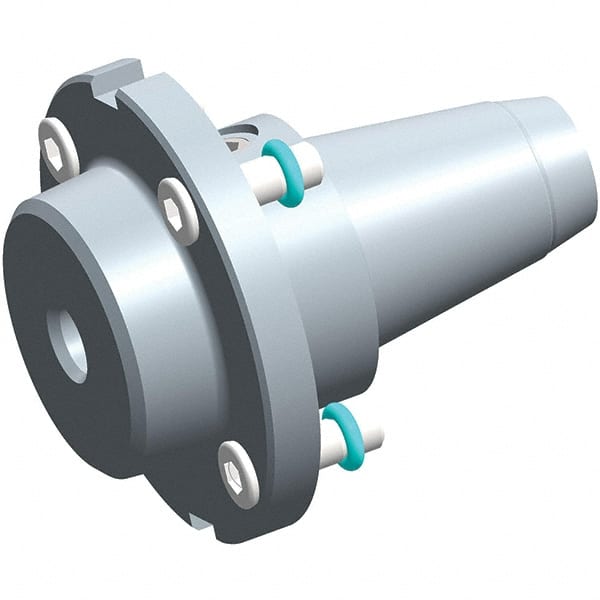 Exsys-Eppinger - PRECI-FLEX Straight Shank with Weldon Flat 1/4" Hole End Mill Holder/Adapter - 1/4" Nose Diam, 14mm Projection, Through Coolant - Exact Tooling