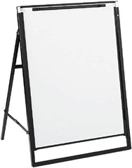 Quartet - 36" High x 24" Wide Erasable Melamine Marker Boards - Steel Frame, 30-1/2" Deep, Includes One Quartet Dry-Erase Marker - Exact Tooling