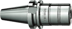 Schunk - CAT40 Taper Shank 1/4" Hole End Mill Holder/Adapter - 10.3mm Nose Diam, 90mm Projection, Through Coolant - Exact Tooling