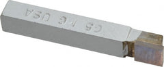 Accupro - 5/16 x 5/16" Shank, Square Nose Single Point Tool Bit - C-5, Grade Micrograin - Exact Tooling