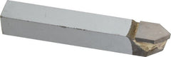 Accupro - 3/8 x 3/8" Shank, Pointed Nose Single Point Tool Bit - D-6, Grade Micrograin - Exact Tooling