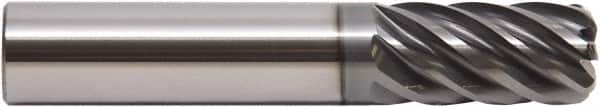 M.A. Ford - 1", 7 Flute, Single End, Solid Carbide, 0.03" Corner Radius End Mill - 4" OAL, 38° Helix, Right Hand Flute, 1" LOC, Right Hand Cut - Exact Tooling
