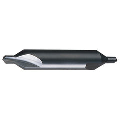 ‎#5 × 2-3/4″ OAL 60 Degree HSS Plain Center Drill Bright - Exact Tooling