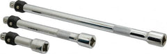 Paramount - 3/8" Drive Socket Locking Extension Set - 3 Pieces, Includes 3, 6, 10" Lengths - Exact Tooling