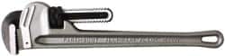 Paramount - 18" Aluminum Straight Pipe Wrench - 2-1/2" Pipe Capacity - Exact Tooling