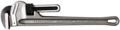 Paramount - 18" Aluminum Straight Pipe Wrench - 2-1/2" Pipe Capacity - Exact Tooling
