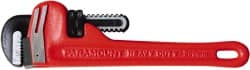 Paramount - 8" Cast Iron Straight Pipe Wrench - 1" Pipe Capacity - Exact Tooling