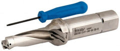 Iscar - 2.13" Max Drill Depth, 3xD, 18mm Diam, Indexable Insert Drill - 1" Shank Diam, Straight Shank - Exact Tooling