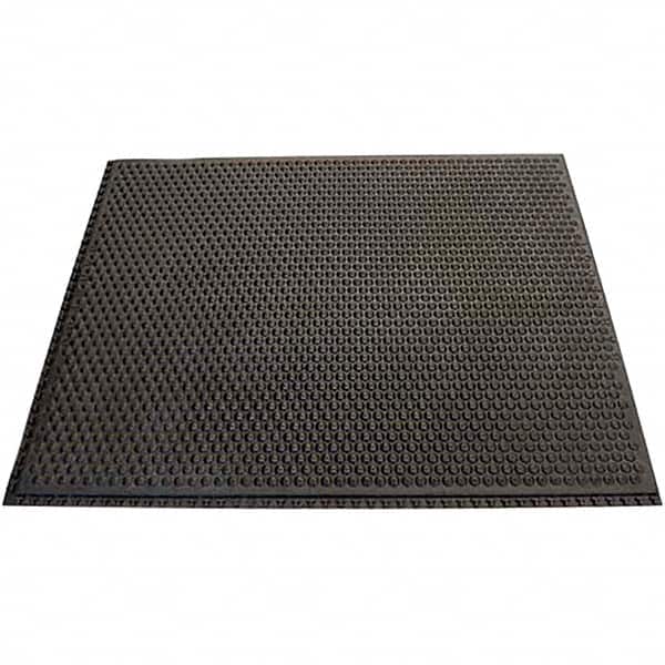 Barefoot - 2' Long x 3' Wide, Dry Environment, Anti-Fatigue Matting - Black, Nitrile Rubber with Nitrile Rubber Base - Exact Tooling
