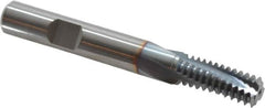 Emuge - 7/16-14 UNC, 0.354" Cutting Diam, 3 Flute, Solid Carbide Helical Flute Thread Mill - Internal Thread, 0.891" LOC, 3" OAL, 3/8" Shank Diam - Exact Tooling