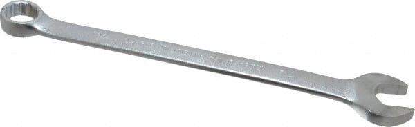 Proto - 7/8" 12 Point Offset Combination Wrench - 15° Offset Angle, 12-1/2" OAL, Steel, Satin Finish - Exact Tooling
