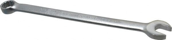 Proto - 5/8" 12 Point Combination Wrench - 15° Offset Angle, 9-13/32" OAL, Steel, Satin Finish - Exact Tooling